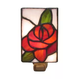 Rose Stained Glass Night Light - Picture 1 of 1