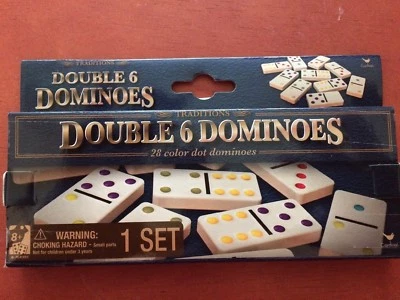 Traditions Double 6 Dominó Mini Piezas Juego de Estrategia Foto 1 de 2