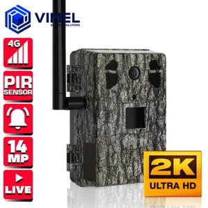 Wildlife Trail Camera 4G ULTRA HD 2.7K 14MP Hunting Night Vision No Glow App - Picture 1 of 14