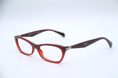 普拉达 VPR 15P MAX-1O1 红色勃艮第银色正品框架眼镜 53-16 — 第 1/4 张图片