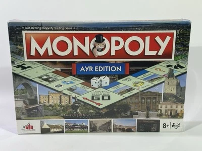 Monopoly Ayr Edition Spaß Familie Brettspiel Städte Edition Sammeln Neu HA - Bild 1 von 2