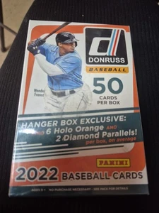 Panini 2022 Donruss MLB Baseball Factory Hanger Box - 50 Cards - Bild 1 von 3