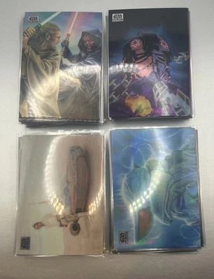 Conjunto completo de base 2024 Topps Chrome Star Wars Galaxy refrator #1-100 - Imagem 1 de 2