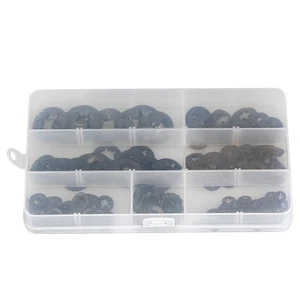 Superior Carbon Steel Star Lock Washers 340pcs Internal Tooth Quick Washer Kit - Picture 1 of 11