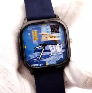 FRANK LLOYD WRIGHT "Cushion Waterfall", RARE Unisex ABSTRACT ART WATCH, M-93 - Picture 1 of 9