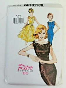 Retro Butterick '60 B6582 Misses Semi Fitted Dress Belt 6,8,10 size New Uncut - Picture 1 of 2