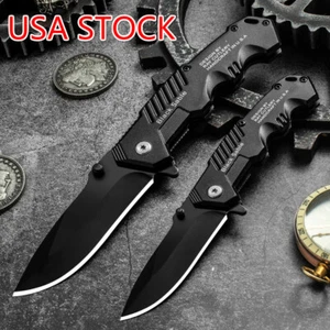 7.87" Pocket Spring Assisted Folding Knife Blade Camping Hunting Survival Knives - Picture 1 of 14