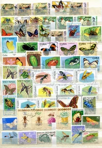 Sammlung Insektenmotive, meist o ( 45012 ) - Picture 1 of 2