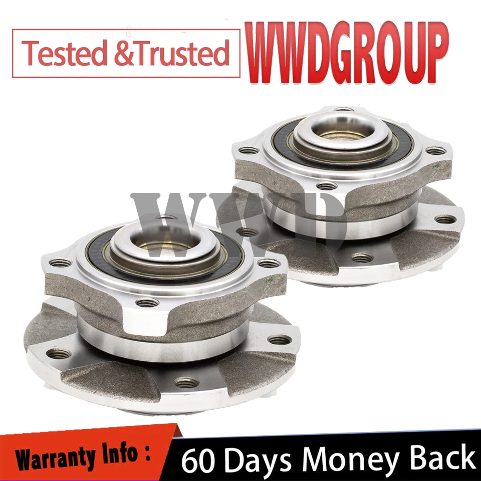 2x Front Wheel Hub Bearing For BMW 650i 645CI 550i 545i 535i 530i 528i 525i - Image 1 of 4