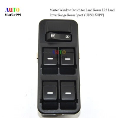 New Master Window Switch for Land Rover LR3 Range Rover Sport 05-09 YUD501570PVJ - Image 1 of 4
