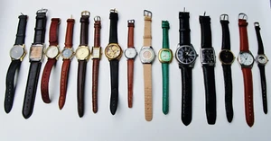 Vintage -  15 Various Watches with Straps  - Untested - Picture 1 of 16