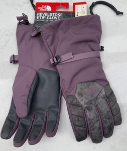 North Face Unisex Revel Stoke Etip Glove - Dryvent - Plum/Black/Grey Print - L - Picture 1 of 6