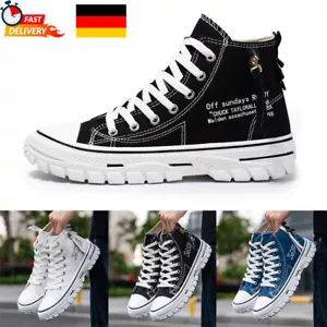 Freizeit Herren Low Canvas Trend Sneaker Turnschuhe Bequeme Profil Schuhe Trendy - Bild 1 von 15