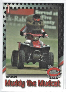 2010 Carolina Mudcats (Double-A Cincinnati Reds) Muddy the Mudcat (mascot)
