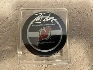 Zach Parise New Jersey Devils Game Model Puck Signed Steiner COA - Picture 1 of 4