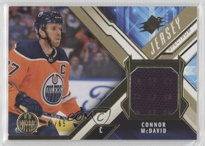 2021-22 SPx Jersey Gold Spectrum /65 Connor McDavid #J-CM