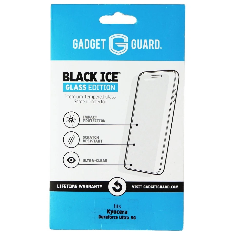 Pantalla Gadget Guard Black Ice Glass Edition para Kyocera Duraforce Ultra 5G Foto 1 de 1