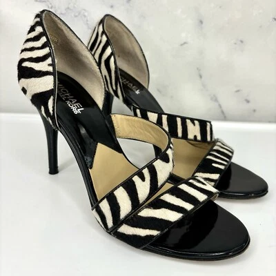 Vintage Stiletto Heels 8 Y2k Platform Calf Hair EVIE 2000 Bimbocore Bratz Mob - Image 1 of 4