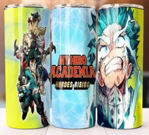 My Hero Academia Tumbler 20 oz Cup Mug Lid Insulated Stainless Travel drinkware - Picture 1 of 2