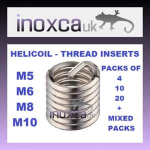 INSERTI RIPARAZIONE FILETTATURA ELICOIDALE M5 X 5 M6 X 6 M8 X 8 M10 X 10 FILO METRICO 1D 1xD - Foto 1 di 1