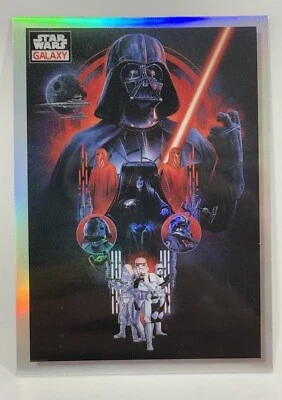 2023 Topps Chrome Galaxy Star Wars #81 The Dark Side Darth Vader refrator - Imagem 1 de 4