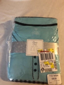 SCHICKES DAMEN 2X 3-TEILIGES PYJAMA SET BLAU KARIERT FAIRISLE, OBERTEILE UNTERTEILE, SHORTS, 60  - Bild 1 von 6