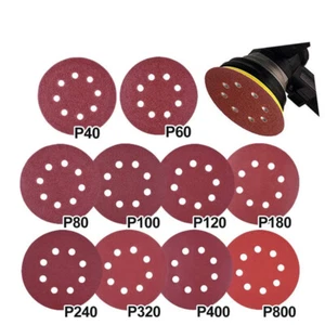125mm sanding discs with 8 holes sandpaper orbital sander - Picture 1 of 4