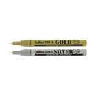 Artline 999XF Extra Fine Gold & Silver Metallic ink Paint Marker Pen (Pack of 2)