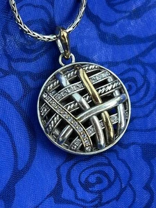 Brighton Neptun Ringe geflochtene Halskette + Brighton Stoffbeutel war 118 $ - Bild 1 von 14