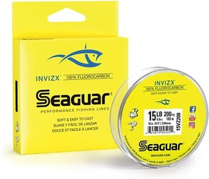 Seaguar Invizx Fluorocarbon Fishing Line 200 Yard Spool Select Size - Picture 1 of 1