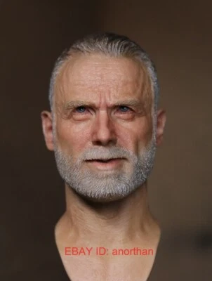 Figura de acción masculina personalizada The Walking Dead Rick Grimes escala 1/6 cabeza esculpida Foto 1 de 4