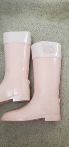 Sanrio Hello Kitty Pink Glitter Rain Boots Women Size 8  - Picture 1 of 2