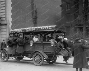 Campana Telephone Camiones Niñas Huelga 8x10 Reimpresión De Foto Antigua - Imagen 1 de 1