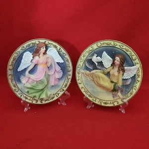 Handcrafted Angel Plate Decorative Easel Included NIB - Picture 1 of 11