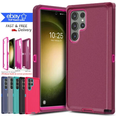 For Samsung Galaxy S25 FE S24 S23 S22 S21 S20 Ultra Shockproof Hybrid Case Cover - Image 1 of 4