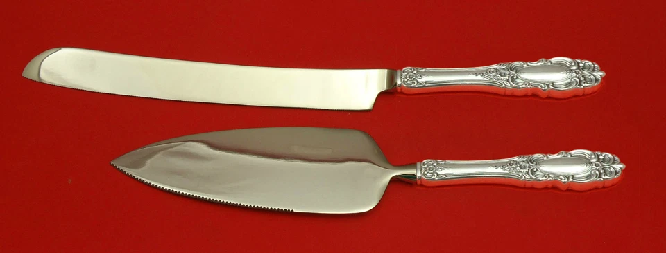 Juego de pastel de boda de plata esterlina Grand Duchess by Towle servidor 2 piezas personalizado HHWS Foto 1 de 1