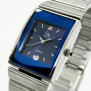 Gianni Accardi T56 Quartz Ladies Watch Blue Dial 21.2mm Date Italy Vintage - Picture 1 of 14