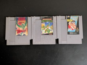 NES GAMES LOT The Karate Kid , Dragon Warrior , TMNT VG+