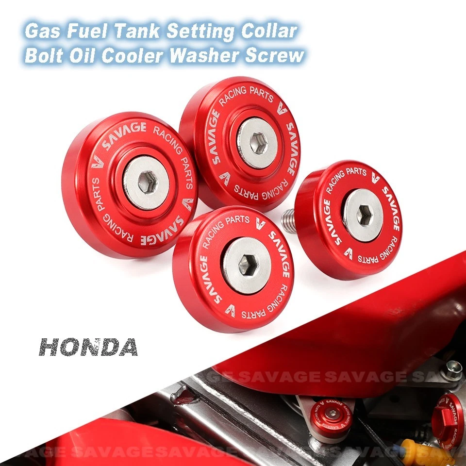 Gas Fuel Tank Setting Collar Bolt Oil Cooler Washer Screw For Honda XR 250R 400R - Image 1 of 4