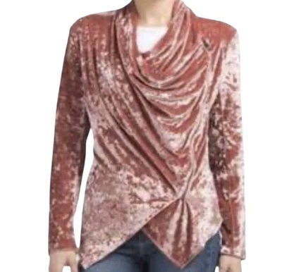 Nueva Chaqueta en Blanco NYC Para Mujer Pequeña Rosa Terciopelo Aplastado Cremallera Asimétrica Moto Foto 1 de 4