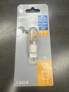 (2) GE Specialty bulb GY8.6 Flat Pin Base 50W - Picture 1 of 2