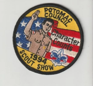 VINTAGE BOY SCOUT PATCH 1994 SCOUT SHOW- POTOMAC COUNCIL - - Picture 1 of 1