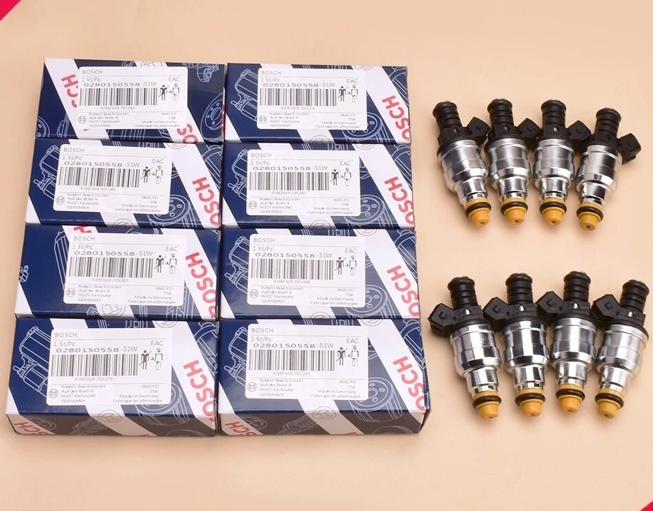 8Pcs OEM BOSCH 42lb Fuel Injectors For LS1 LT1 Chevrolet Ford Mustang 0280150558 Foto 1 de 4