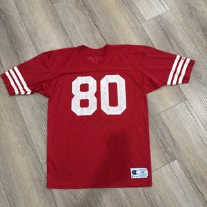 Champion Brand San Francisco 49ers Jerry Rice 80s Jersey SZ 48 Vintage - Picture 1 of 4