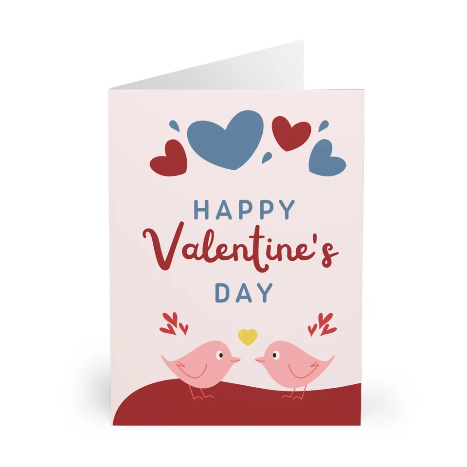 Valentine’s Day Cards -Blank inside (5 Pack) - Image 1 of 1
