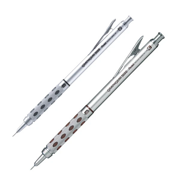 Pentel Druckbleistift Graphgear 3 Minen Radierer Metall 0,3 mm oder 0,5 mm neu