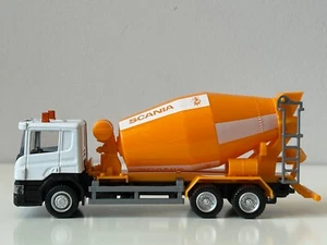 Lorry/Truck Scania Concrete Mixer Model Diecast Toy Orange RMZ City 1:64 Scale - Picture 1 of 16