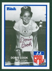 1995 Fritsch AAGPL Signed Baseball Card - #43 Doris Cook - Signed, MINT - Picture 1 of 2