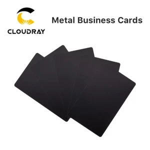 Cloudray Metal Matte Black Business Name Cards for Marking Machine - Picture 1 of 7