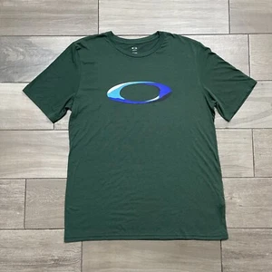 OAKLEY Hydrolix T-Shirt Mens Extra Large Regular Fit Short Sleeve Forest Green - Picture 1 of 9